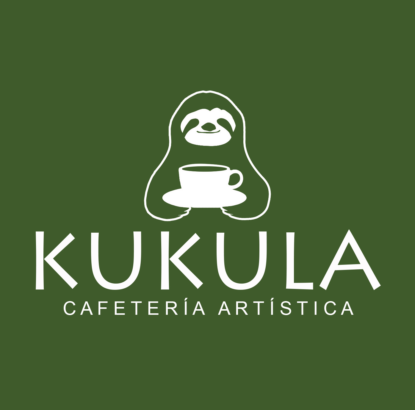 Kukula, un oso perezoso abrazado a una taza de café